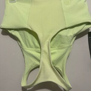 Women's Lime Green One-Piece Swimsuit